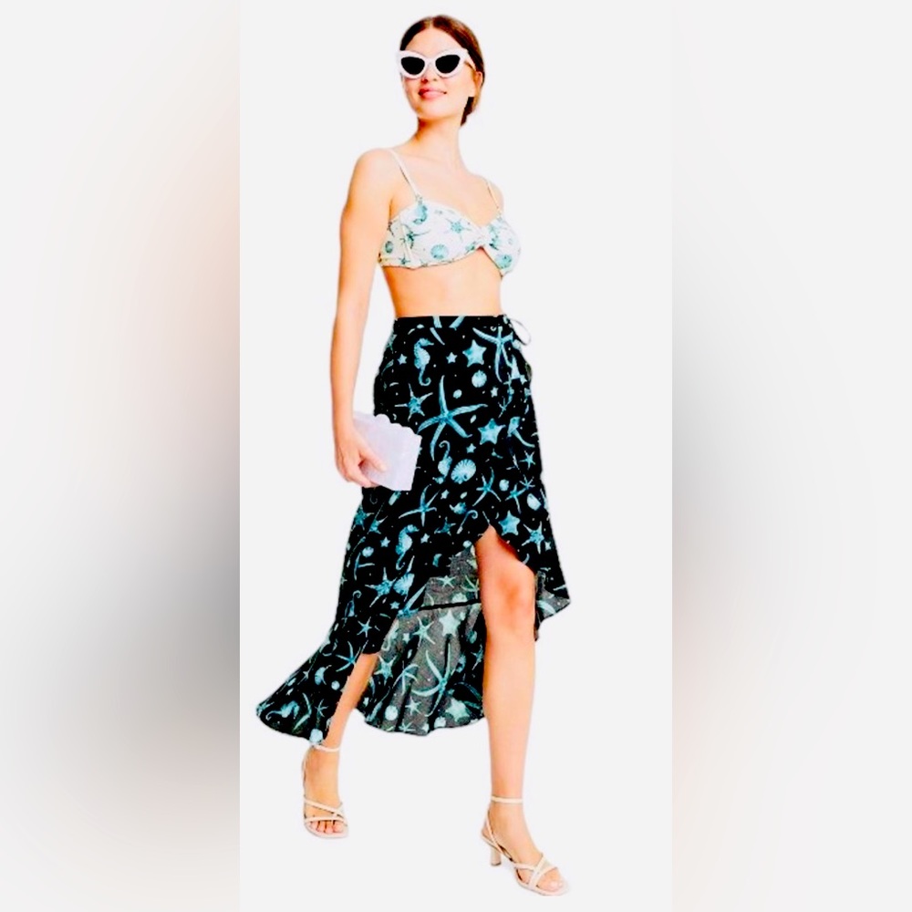 Agua Bendita x Target Swim Bikini Bottom Coverup. NWT. Size XS.